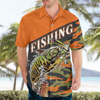 Bass Fishing Fisherman Hawaiian Shirt Camouflag Pattern - Wonder Print Shop
