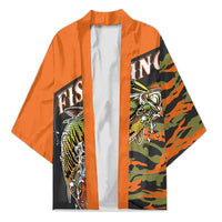 Bass Fishing Fisherman Kimono Camouflag Pattern - Wonder Print Shop