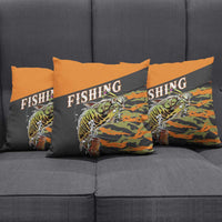 Bass Fishing Fisherman Pillow Cover Camouflag Pattern - Wonder Print Shop