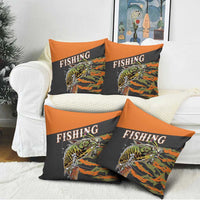 Bass Fishing Fisherman Pillow Cover Camouflag Pattern - Wonder Print Shop