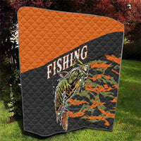 Bass Fishing Fisherman Quilt Camouflag Pattern - Wonder Print Shop