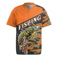 Bass Fishing Fisherman Rugby Jersey Camouflag Pattern - Wonder Print Shop