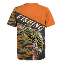 Bass Fishing Fisherman Rugby Jersey Camouflag Pattern - Wonder Print Shop