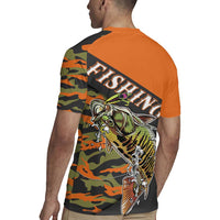 Bass Fishing Fisherman Rugby Jersey Camouflag Pattern - Wonder Print Shop