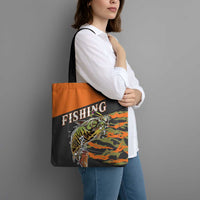 Bass Fishing Fisherman Tote Bag Camouflag Pattern - Wonder Print Shop