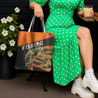 Bass Fishing Fisherman Tote Bag Camouflag Pattern - Wonder Print Shop