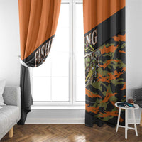 Bass Fishing Fisherman Window Curtain Camouflag Pattern - Wonder Print Shop