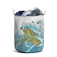Bass Fishing Vintage Laundry Basket - Wonder Print Shop