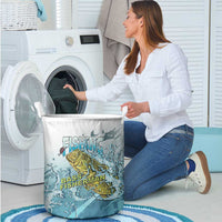 Bass Fishing Vintage Laundry Basket - Wonder Print Shop