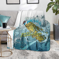 Bass Fishing Vintage Blanket - Wonder Print Shop