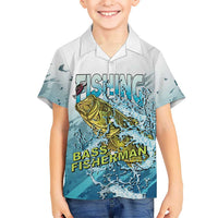 Bass Fishing Vintage Family Matching Long Sleeve Bodycon Dress and Hawaiian Shirt - Wonder Print Shop