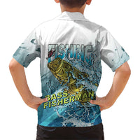 Bass Fishing Vintage Family Matching Short Sleeve Bodycon Dress and Hawaiian Shirt - Wonder Print Shop