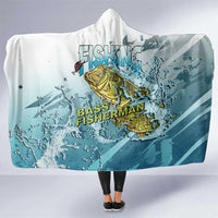 Bass Fishing Vintage Hooded Blanket - Wonder Print Shop