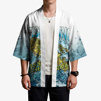 Bass Fishing Vintage Kimono - Wonder Print Shop