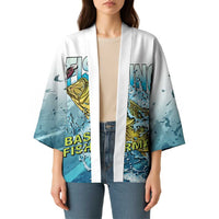Bass Fishing Vintage Kimono - Wonder Print Shop