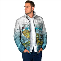 Bass Fishing Vintage Padded Jacket - Wonder Print Shop
