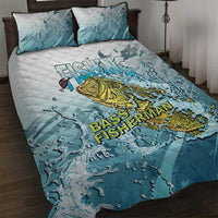 Bass Fishing Vintage Quilt Bed Set - Wonder Print Shop