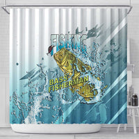 Bass Fishing Vintage Shower Curtain - Wonder Print Shop