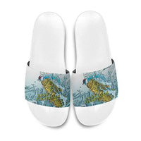 Bass Fishing Vintage Slide Sandals - Wonder Print Shop
