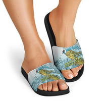 Bass Fishing Vintage Slide Sandals - Wonder Print Shop