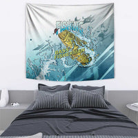Bass Fishing Vintage Tapestry - Wonder Print Shop