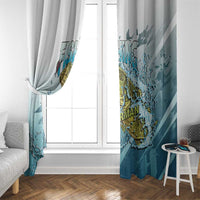 Bass Fishing Vintage Window Curtain - Wonder Print Shop