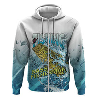 Bass Fishing Vintage Zip Hoodie - Wonder Print Shop