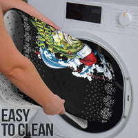 Funny Fishmas Bass Bathroom Set Fish Santa Hat Christmas Vibes - Wonder Print Shop