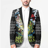 Funny Fishmas Bass Blazer Fish Santa Hat Christmas Vibes - Wonder Print Shop