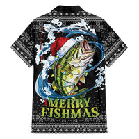 Funny Fishmas Bass Family Matching Mermaid Dress and Hawaiian Shirt Fish Santa Hat Christmas Vibes - Wonder Print Shop