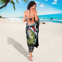 Funny Fishmas Bass Sarong Fish Santa Hat Christmas Vibes - Wonder Print Shop
