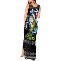 Funny Fishmas Bass Tank Maxi Dress Fish Santa Hat Christmas Vibes - Wonder Print Shop