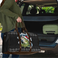 Funny Fishmas Bass Travel Bag Fish Santa Hat Christmas Vibes - Wonder Print Shop