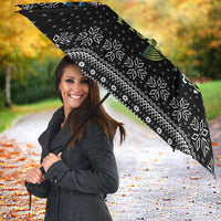 Funny Fishmas Bass Umbrella Fish Santa Hat Christmas Vibes - Wonder Print Shop