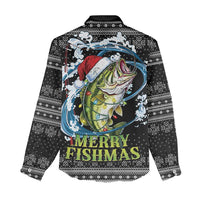 Funny Fishmas Bass Women Casual Shirt Fish Santa Hat Christmas Vibes - Wonder Print Shop