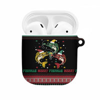 Funny Fishmas Bass AirPods Case Christmas Santa Hat Lights - Wonder Print Shop