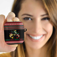 Funny Fishmas Bass AirPods Case Christmas Santa Hat Lights - Wonder Print Shop