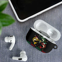 Funny Fishmas Bass AirPods Case Christmas Santa Hat Lights - Wonder Print Shop