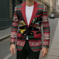 Funny Fishmas Bass Blazer Christmas Santa Hat Lights - Wonder Print Shop