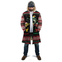 Funny Fishmas Bass Cloak Christmas Santa Hat Lights - Wonder Print Shop