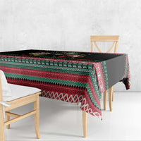 Funny Fishmas Bass Tablecloth Christmas Santa Hat Lights - Wonder Print Shop