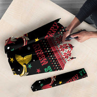 Funny Fishmas Bass Umbrella Christmas Santa Hat Lights - Wonder Print Shop