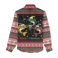 Funny Fishmas Bass Women Casual Shirt Christmas Santa Hat Lights - Wonder Print Shop