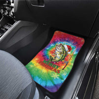 Funny Fishmas Bass Car Mats Merry Fishmas Tie-dye Christmas Vibes - Wonder Print Shop