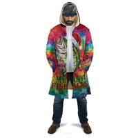 Funny Fishmas Bass Cloak Merry Fishmas Tie-dye Christmas Vibes - Wonder Print Shop