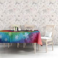 Funny Fishmas Bass Tablecloth Merry Fishmas Tie-dye Christmas Vibes - Wonder Print Shop