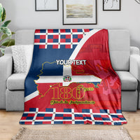Dominican Republic 180th Years Independence Day Personalized Blanket