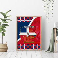 Dominican Republic 180th Years Independence Day Personalized Canvas Wall Art LT9 - Wonder Print Shop