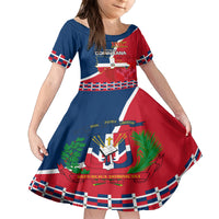 Dominican Republic 180th Years Independence Day Personalized Family Matching Off Shoulder Short Dress and Hawaiian Shirt LT9 - Wonder Print Shop