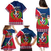 Dominican Republic 180th Years Independence Day Personalized Family Matching Puletasi and Hawaiian Shirt - Wonder Print Shop